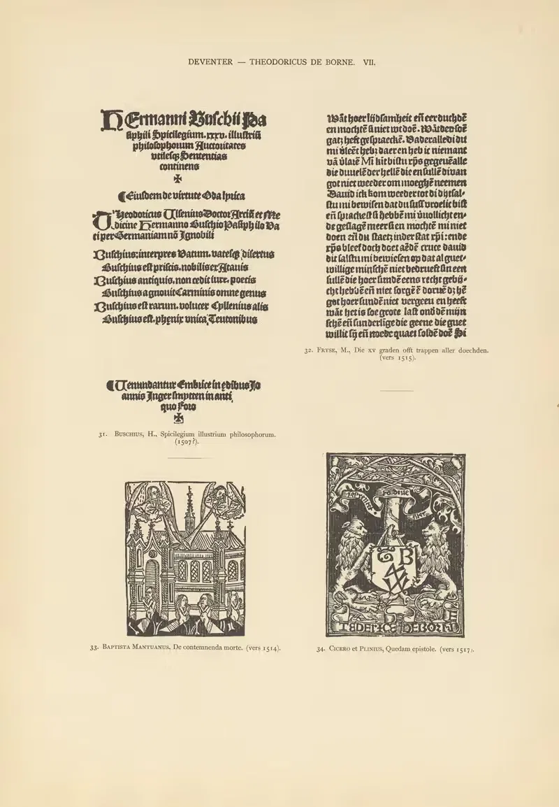 L'art typographique dans les Pays-Bas pendant les années 1500 à 1540 Pl.059 — Wouter Nijhoff