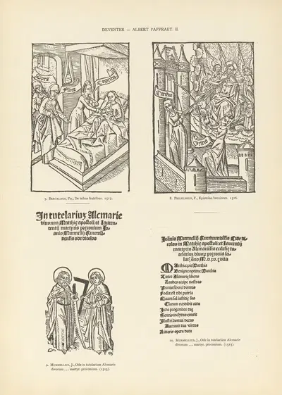L'art typographique dans les Pays-Bas pendant les années 1500 à 1540 Pl.062 by Wouter Nijhoff, 1926 — digital art print…