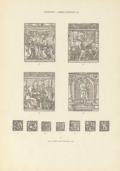 L'art typographique dans les Pays-Bas pendant les années 1500 à 1540 Pl.069 by Wouter Nijhoff, 1926 — digital art print…