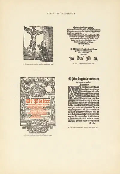 L'art typographique dans les Pays-Bas pendant les années 1500 à 1540 Pl.105 by Wouter Nijhoff, 1926 — digital art print…