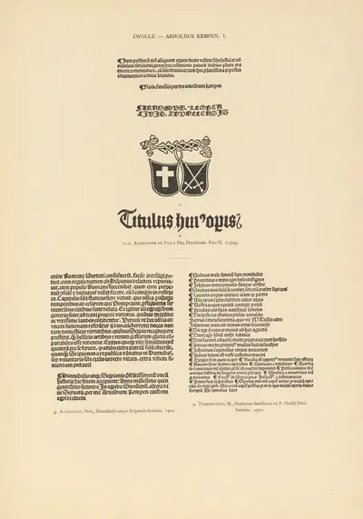 L'art typographique dans les Pays-Bas pendant les années 1500 à 1540 Pl.136 by Wouter Nijhoff, 1926 — digital art print…