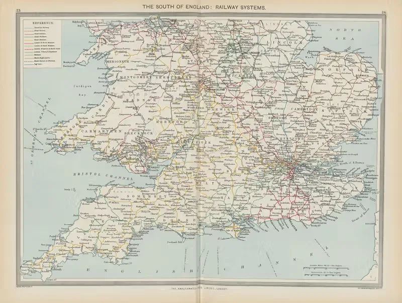 The South of England—Railway Systems — Amalgamated Press