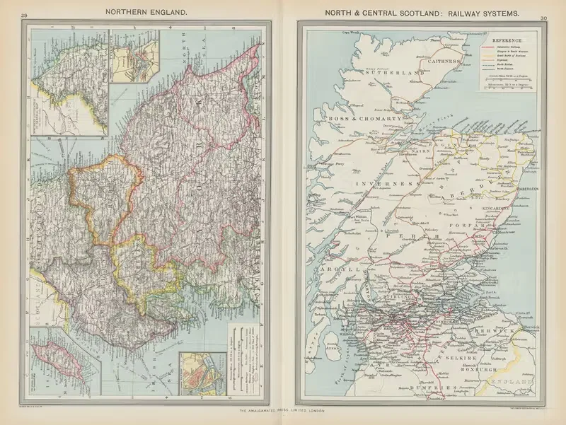 Northern England, North and Central Scotland—Railway Systems — Amalgamated Press