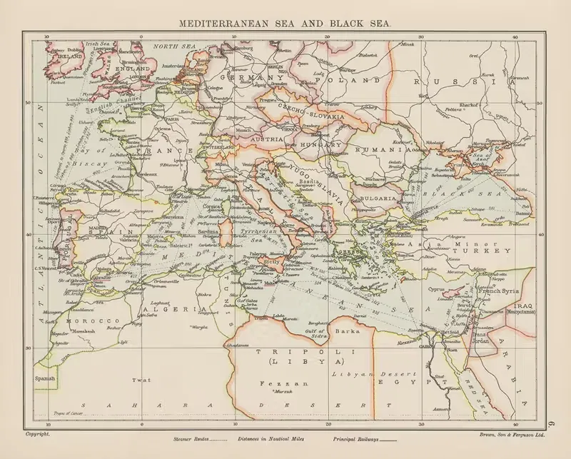 Mediterranean Sea and Black Sea — Brown, Son & Ferguson Ltd