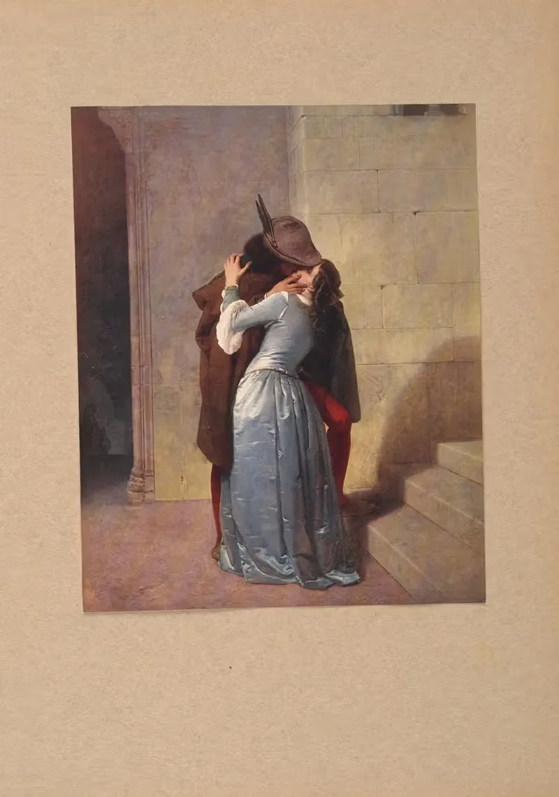 Франческо Хайез, Поцелуй by Коррадо Риччи, 1910 — digital art print download