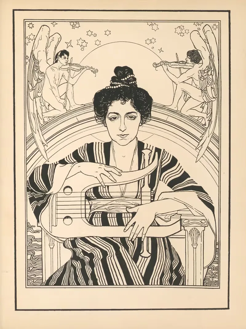 Песни гетто Пл.10 by Эфраим Моисеевич Лилиен, 1905 — digital art print download