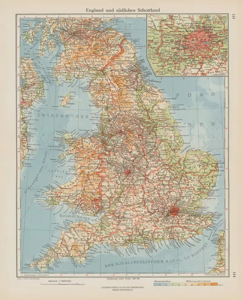England und sudliches Schottland — Ernst Friedrich