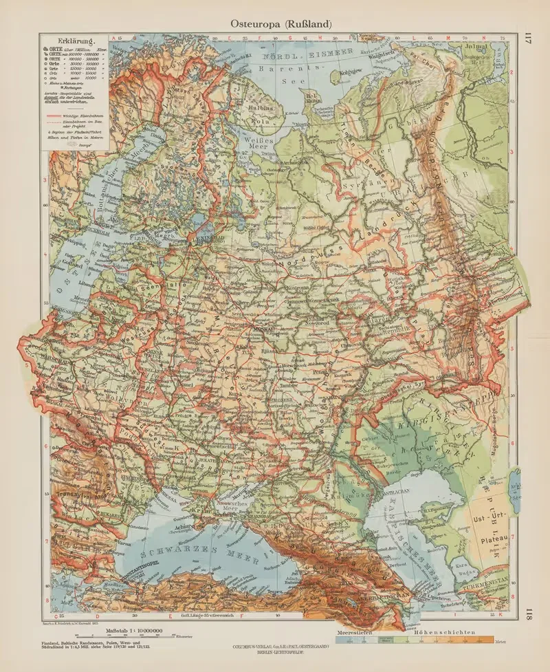 Восточная Европа (Россия) by Эрнст Фридрих, 1926 — digital art print download