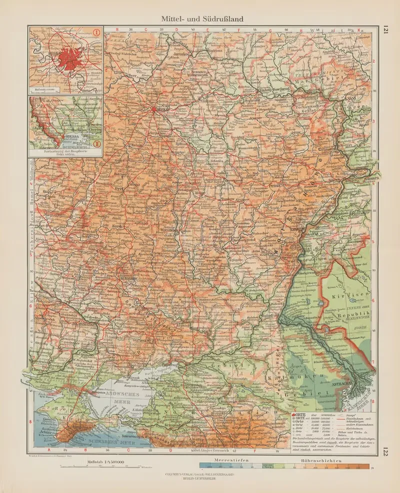 Центральная и Южная Россия by Эрнст Фридрих, 1926 — digital art print download