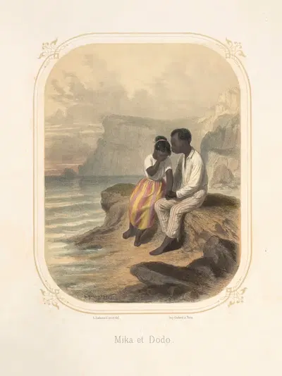 Mika et Dodo by François Grenier, 1860 — digital art print download