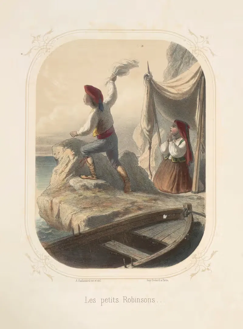 Маленькие Робинзоны by Франсуа Гренье, 1860 — digital art print download