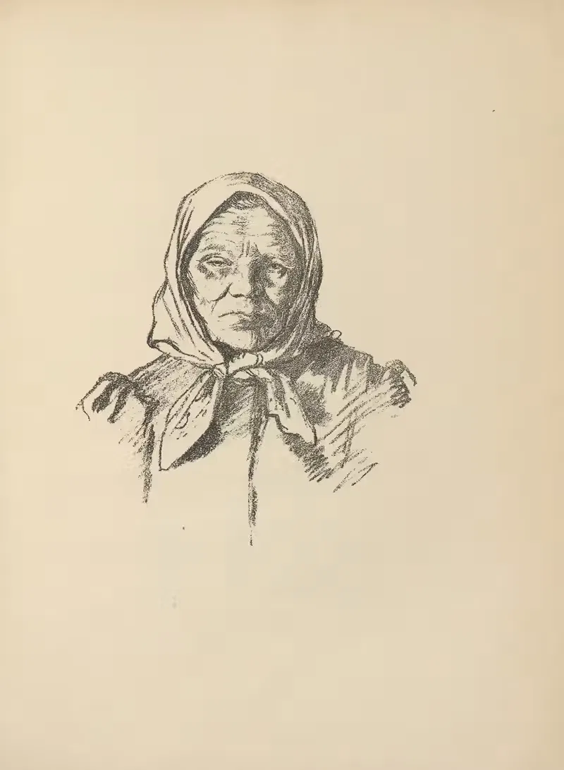Старая литовская крестьянка by Германн Струк, 1916 — digital art print download