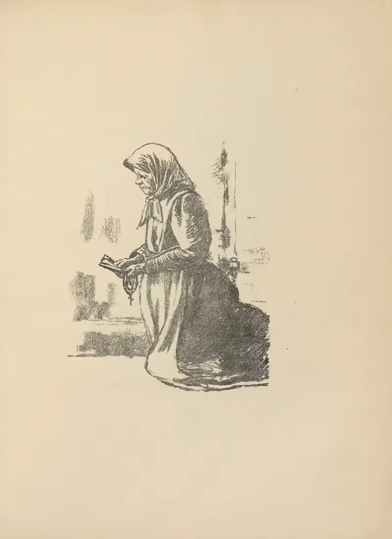 Старая литовка в жесте by Германн Струк, 1916 — digital art print download
