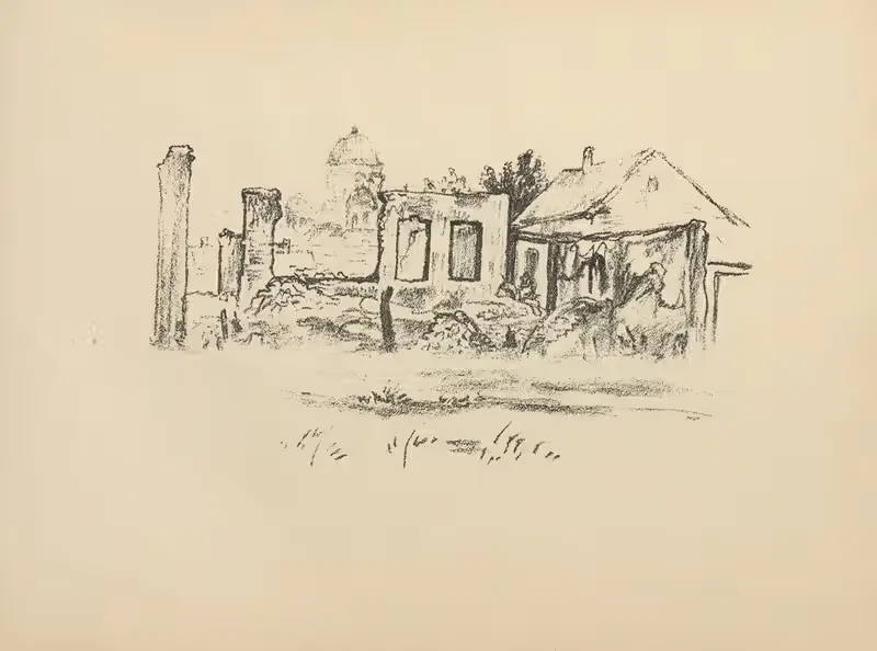 Руины в Ковно by Германн Струк, 1916 — digital art print download