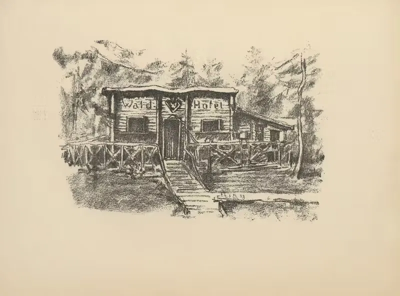 Убежище на Курляндском фронте by Германн Струк, 1916 — digital art print download