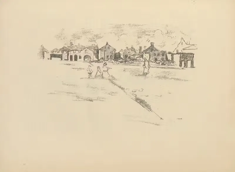 Рыночная площадь Шаулена by Германн Струк, 1916 — digital art print download
