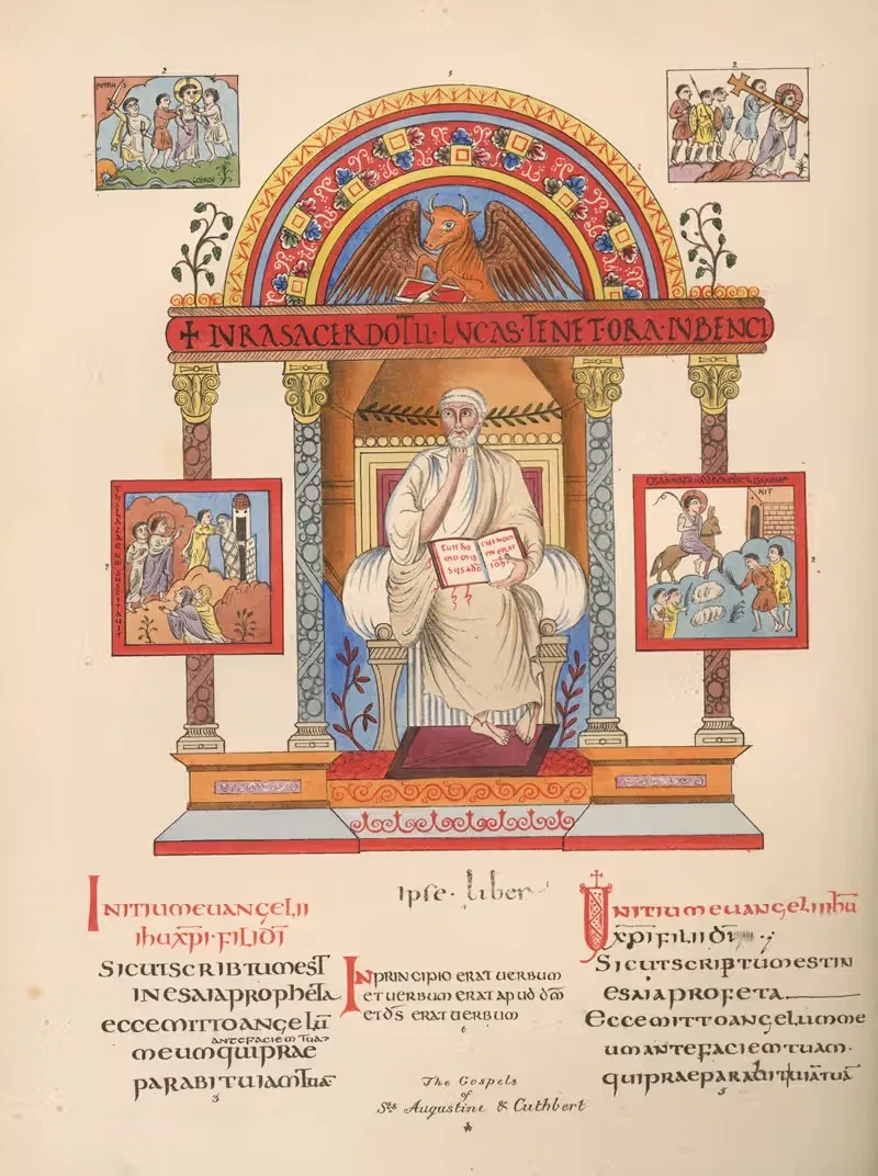 Евангелия святых Августина и Кутберта by Джон Обадия Уэствуд, 1845 — digital art print download