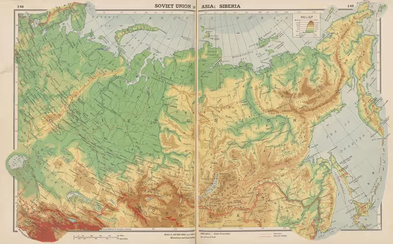 Советский Союз в Азии; Сибирь by Джон Пол Гуд, 1943 — digital art print download