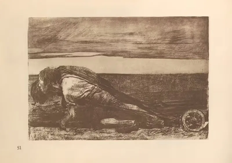 Zum 'Bauernkrieg' gehörig — Käthe Kollwitz