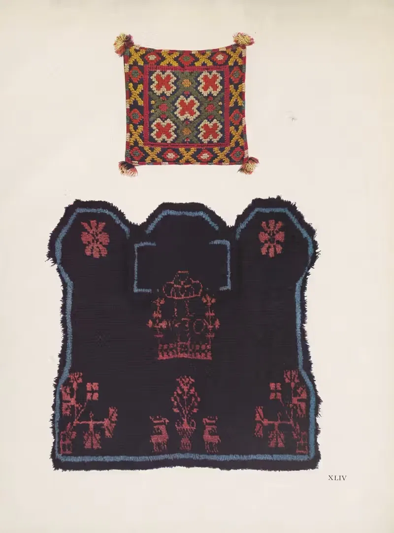 Восточно-прусские крестьянские ковры Pl.41 by Конрад Хам, 1937 — digital art print download
