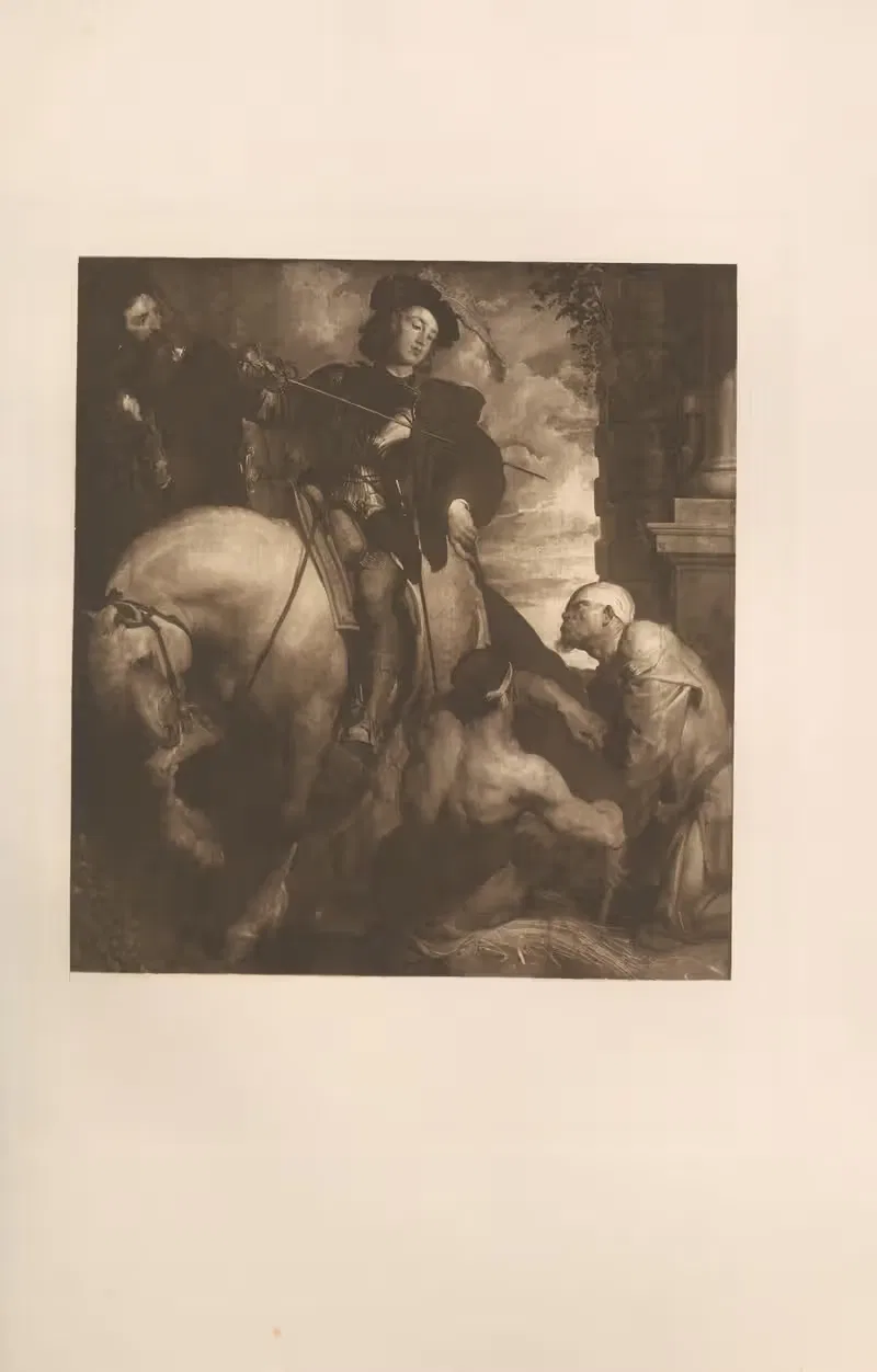 Святой Мартин делит свой плащ by Лионель Каст, 1905 — digital art print download