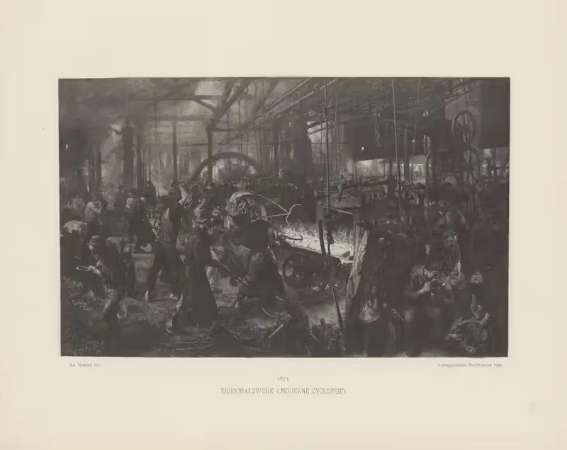 Эльзенвальцверк by Адольф фон Менцель, 1895 — digital art print download
