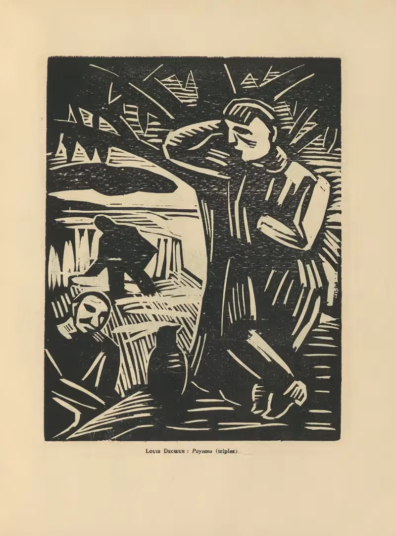 Луи Декёр – крестьяне by Сандер Пьеррон, 1931 — digital art print download