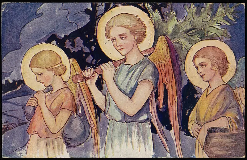 Wesołych Świąt! by A. Ursyn, 1928 — digital art print download