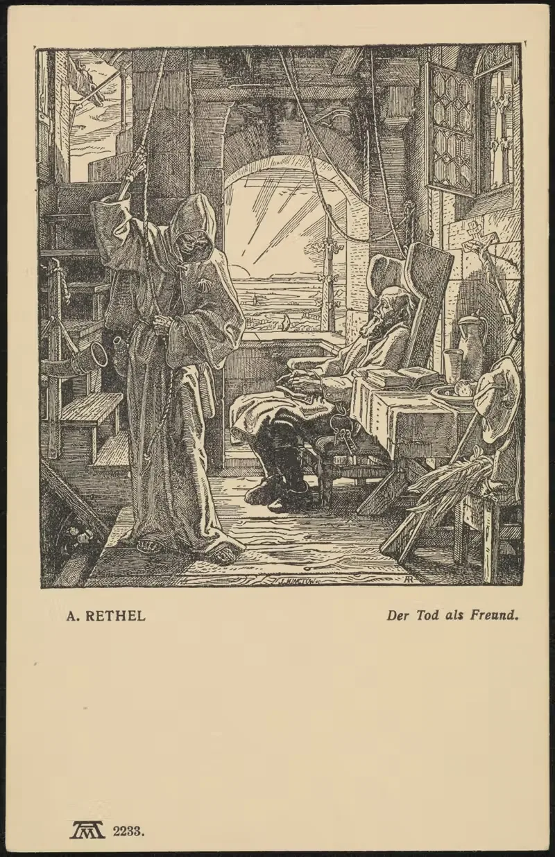 Der Tod als Freund by Alfred Rethel — digital art print download