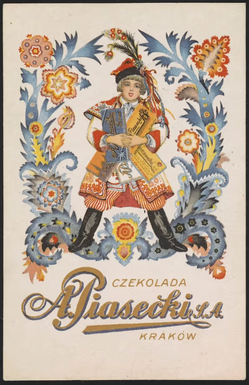 Шоколад A. Пясецкий С. А., Краков by Арт. Лит. Фр. Зелиньский и Ска, 1918-1944 — digital art print download