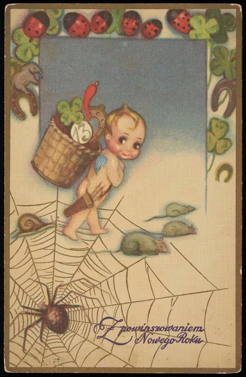 С Новым Годом! by Издательство Баллерини и Фраттини, 1927 — digital art print download