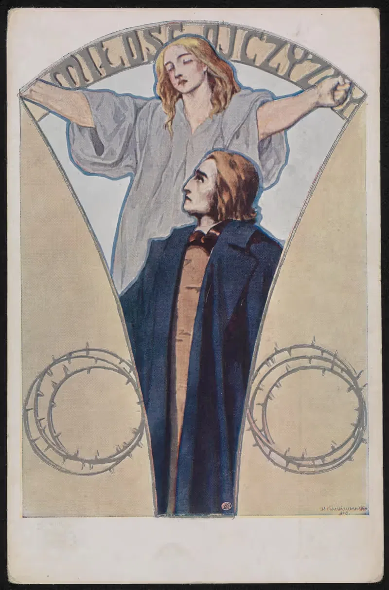 Польша в аллегории by Йозефа Худзиковска, 1906-1930 — digital art print download