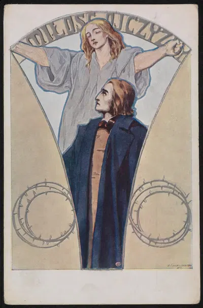 Польша в аллегории by Йозефа Худзиковска, 1906-1930 — digital art print download