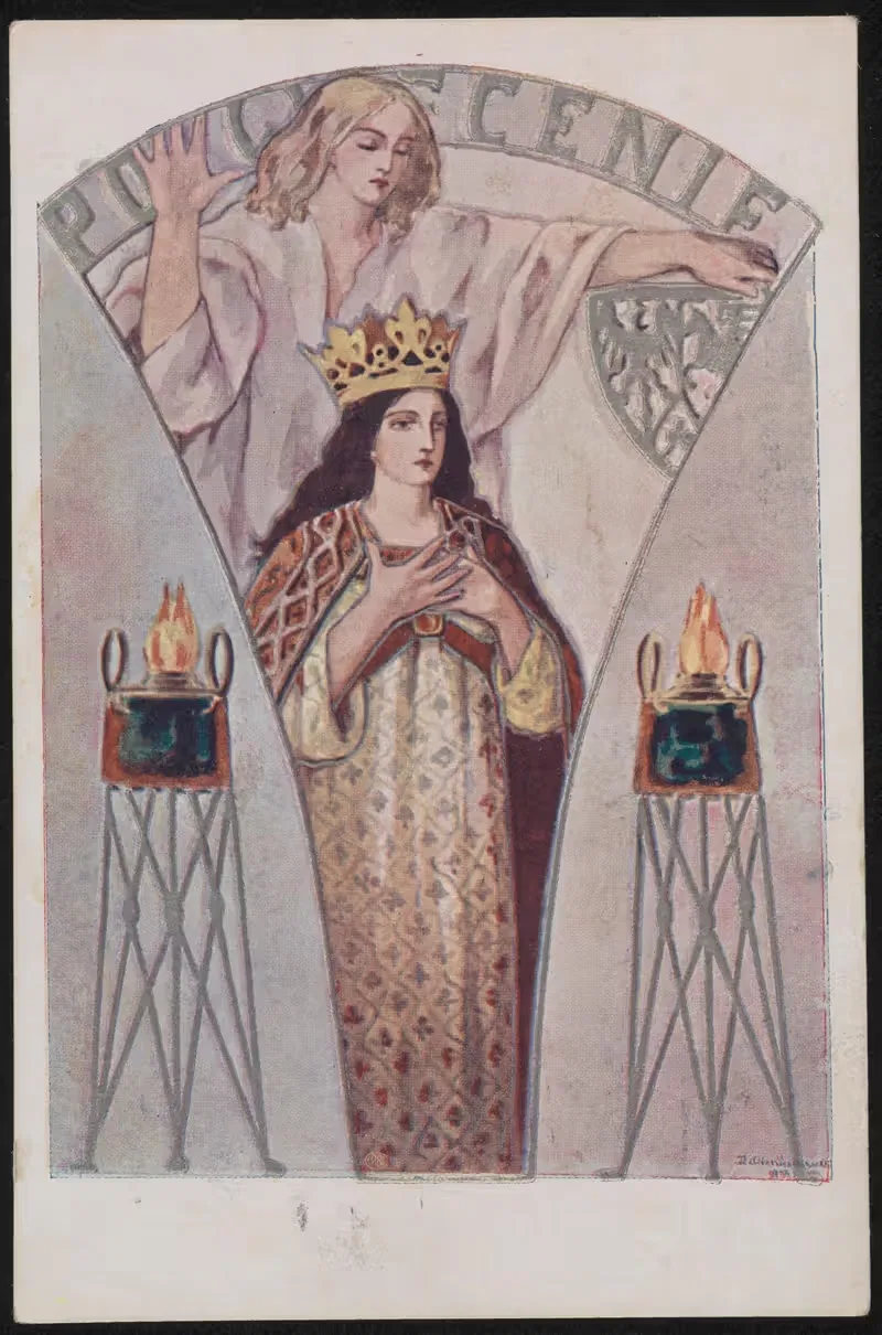 Польша в аллегории by Йозефа Худзиковска, 1906-1930 — digital art print download