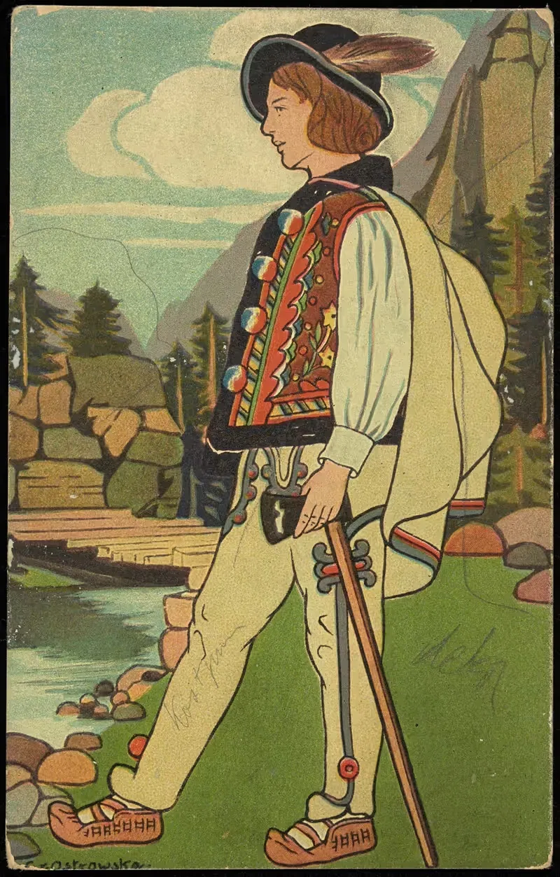 Высокогорец в традиционном костюме by Л. В. Москальского, 1905-1920 — digital art print download