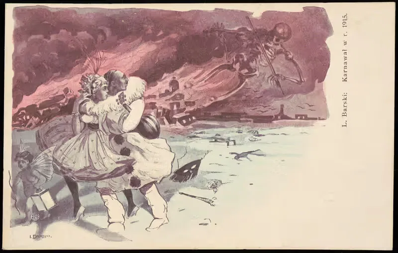 Карнавалы в 1915 году by Леонард Барский, 1915 — digital art print download
