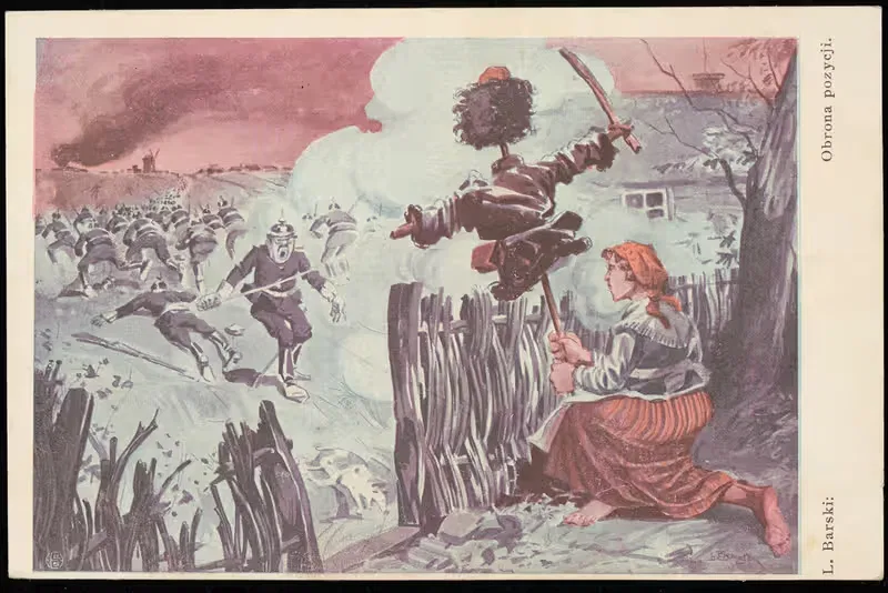 Оборона позиции by Леонард Барский, 1915 — digital art print download