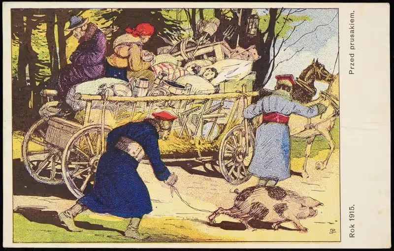 Год 1915. Перед тараканом by Леонард Барский, 1915 — digital art print download