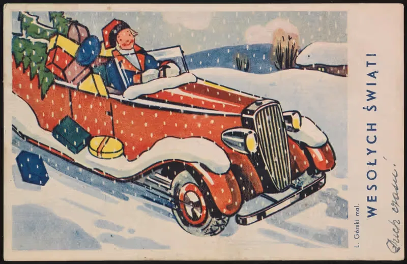 Веселых праздников! by Лешек Гурский, 1937-1939 — digital art print download