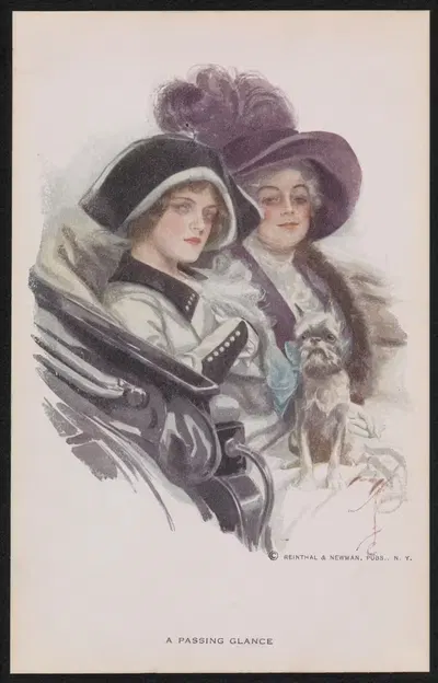 Мимолетный взгляд by Рейнтал и Ньюман, 1905 — digital art print download