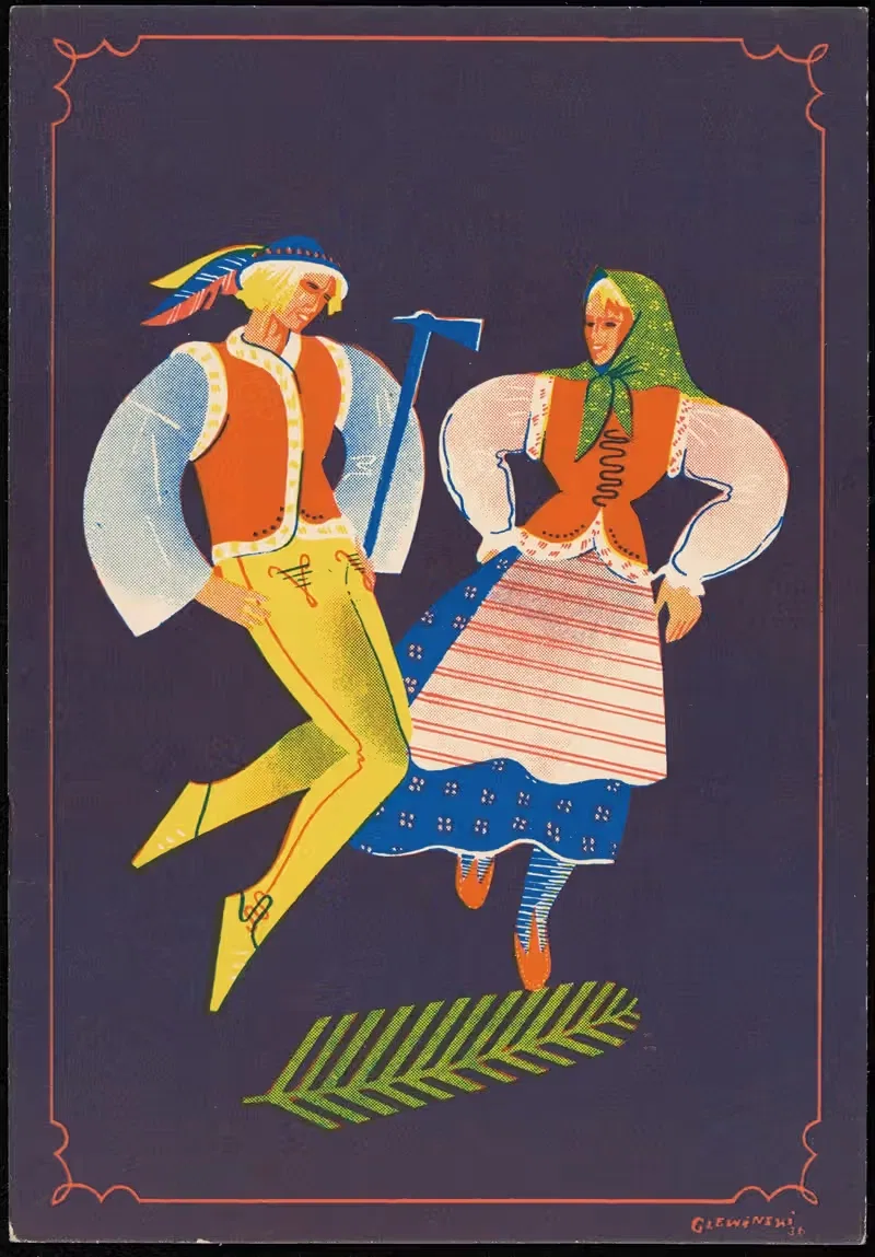 Гуральский танец by Станислав Глевиньский, 1938-1940 — digital art print download