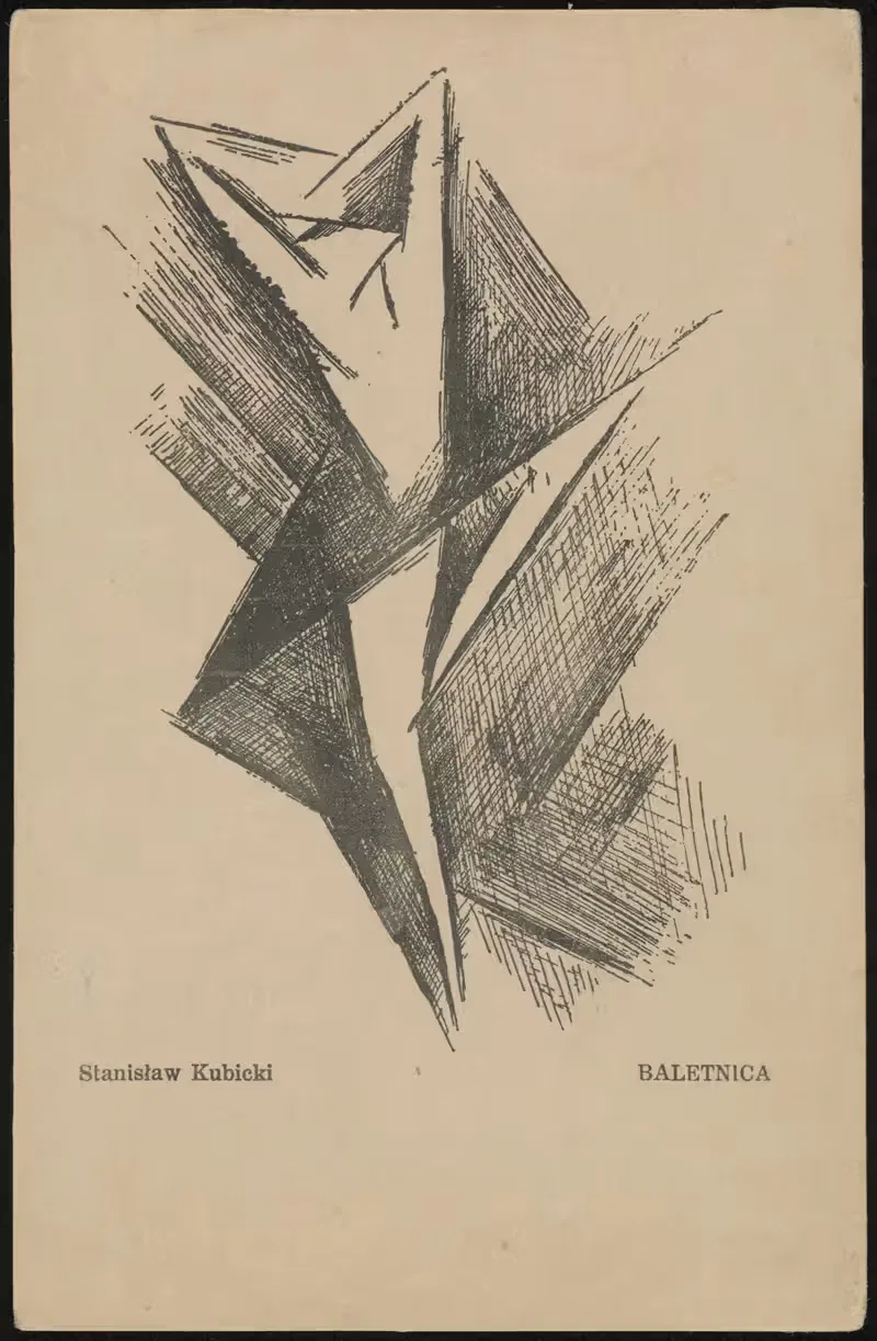 Baletnica by Stanislaw Kubicki, 1919 — digital art print download