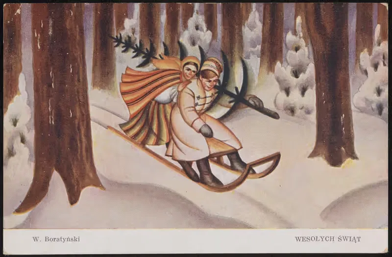 Веселых праздников! by Вацлав Боратыński, 1927-1935 — digital art print download