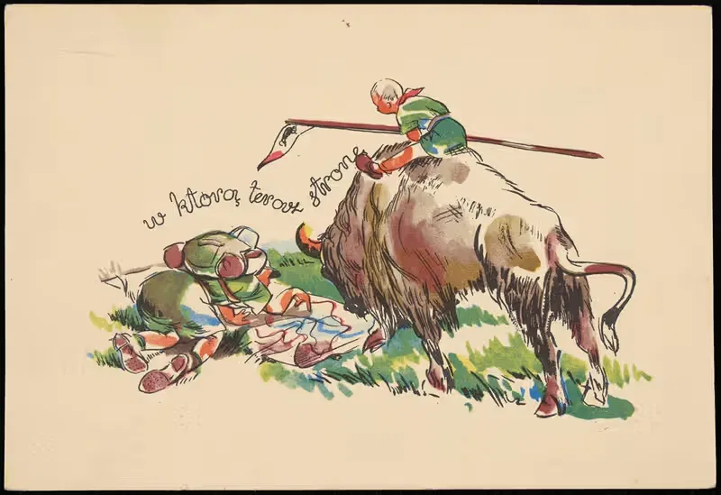 W którą teraz stronę by Wydawnictwo C. K. D. H, 1918-1939 — digital art print download