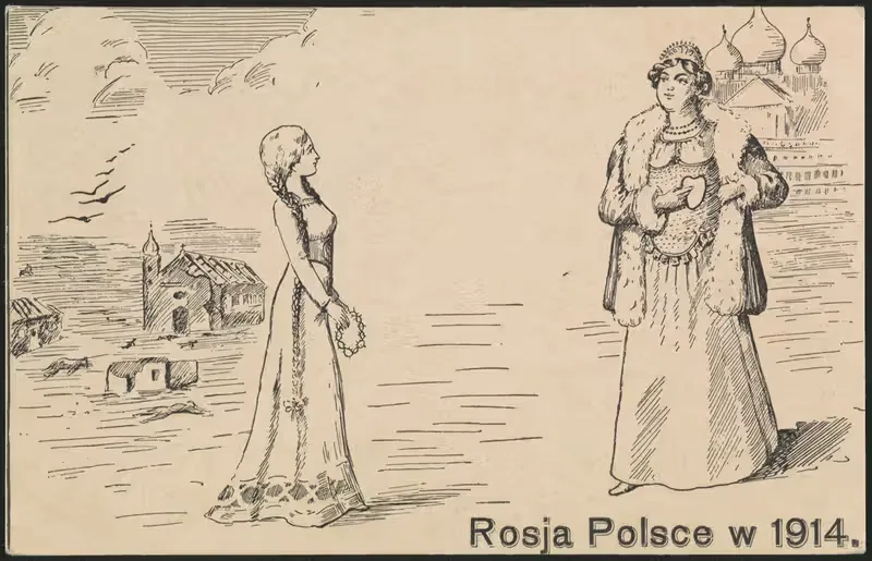 Россия в Польше в 1914 by Видавництво Хожа, 1914 — digital art print download