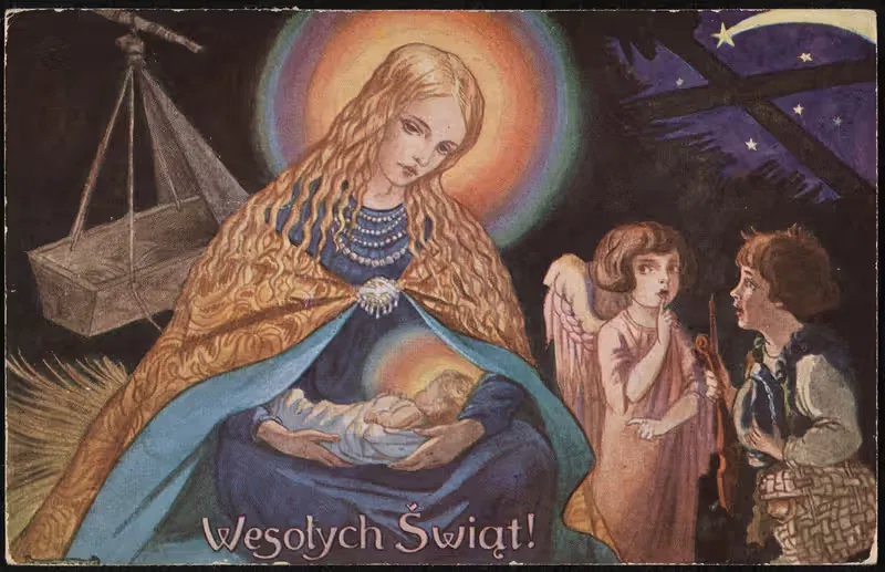 Веселых праздников! by Зофия Плевиньска-Смидовичова, 1931 — digital art print download