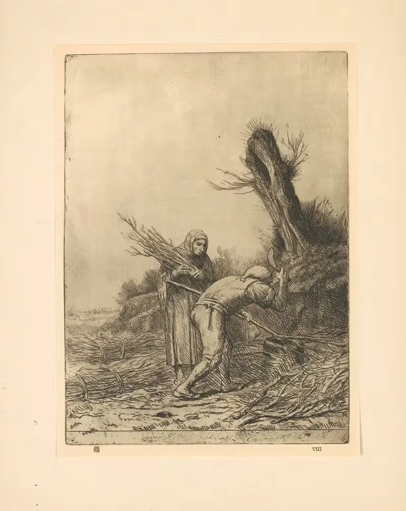 Les faiseurs de fagots by Alphonse Legros — digital art print download