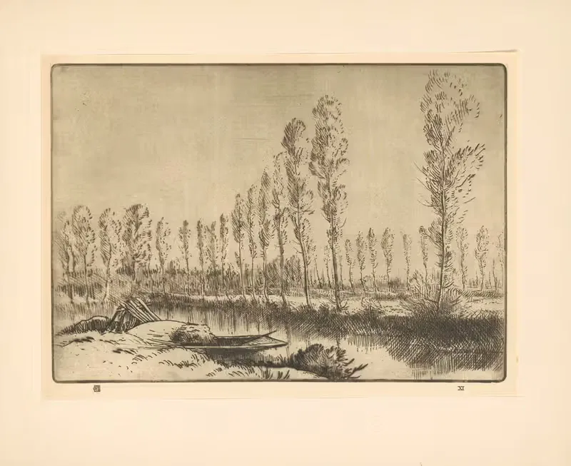 Près d'amies; Les Tourbières — Alphonse Legros
