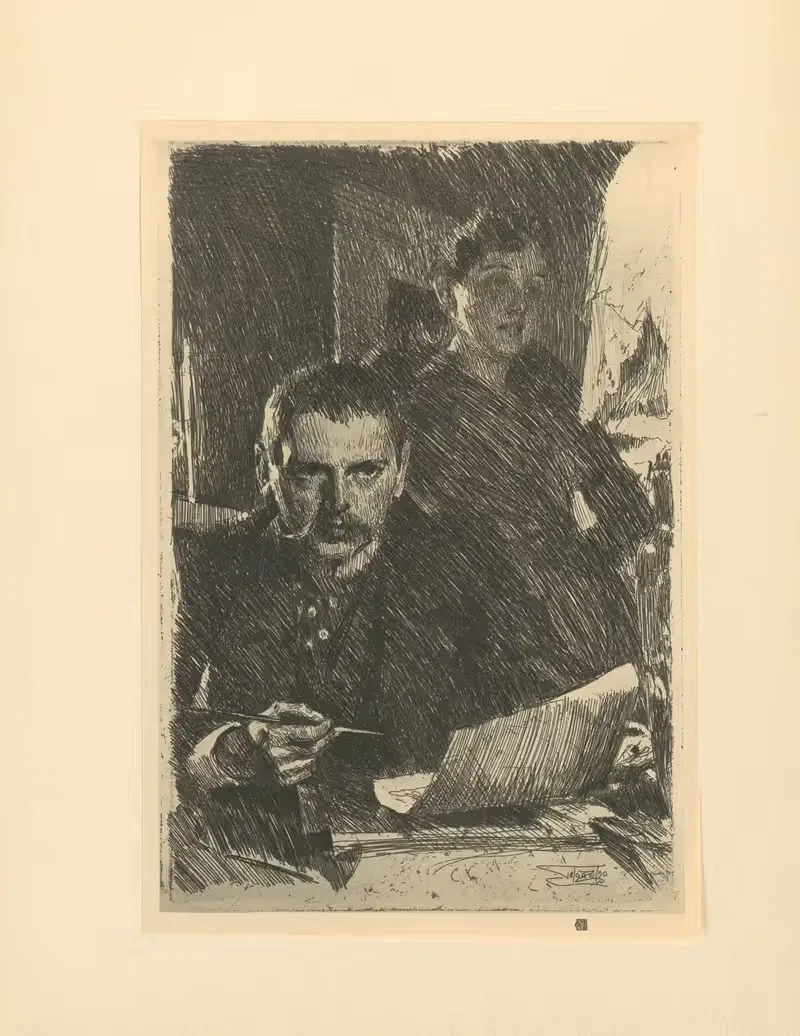 Zorn and his wife — Anders Zorn