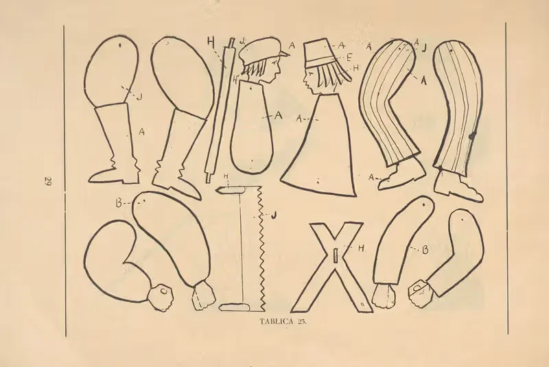 Ruchome figurki (własnej roboty) Pl.24 — Bluszcz